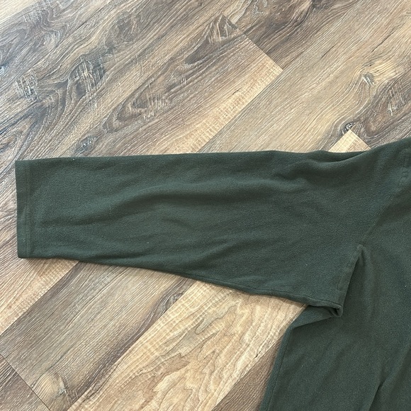 North Face mens pullover fleece size XXL Dark Green - Picture 9 of 11